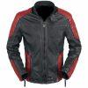 Deadshot Suicide Squad Red will Smith Black Biker Motorcycle Leather Jacket
