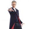 12th Doctor Who Peter Capaldi Navy Blue Velvet Coat
