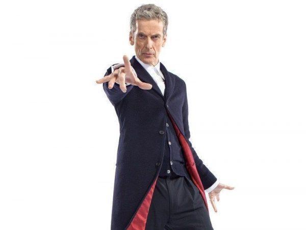 12th Doctor Who Peter Capaldi Navy Blue Velvet Coat