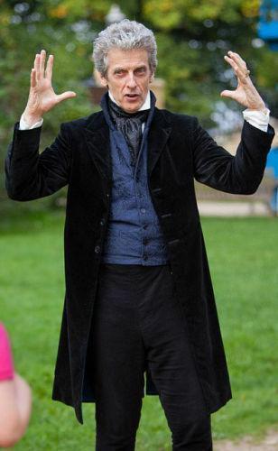 12th Doctor Who Peter Capaldi Black Velvet Coat