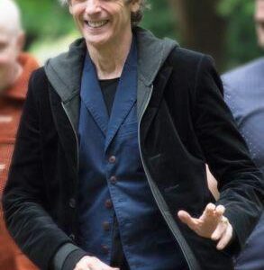 12th Doctor Who Peter Capaldi Black Velvet Coat1