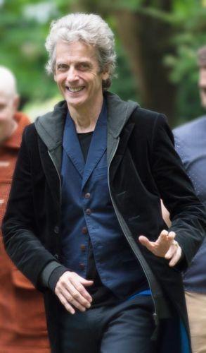 12th Doctor Who Peter Capaldi Black Velvet Coat1