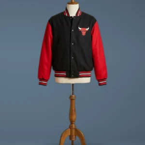 Chicago Bulls Wool Bomber Jacket, front view