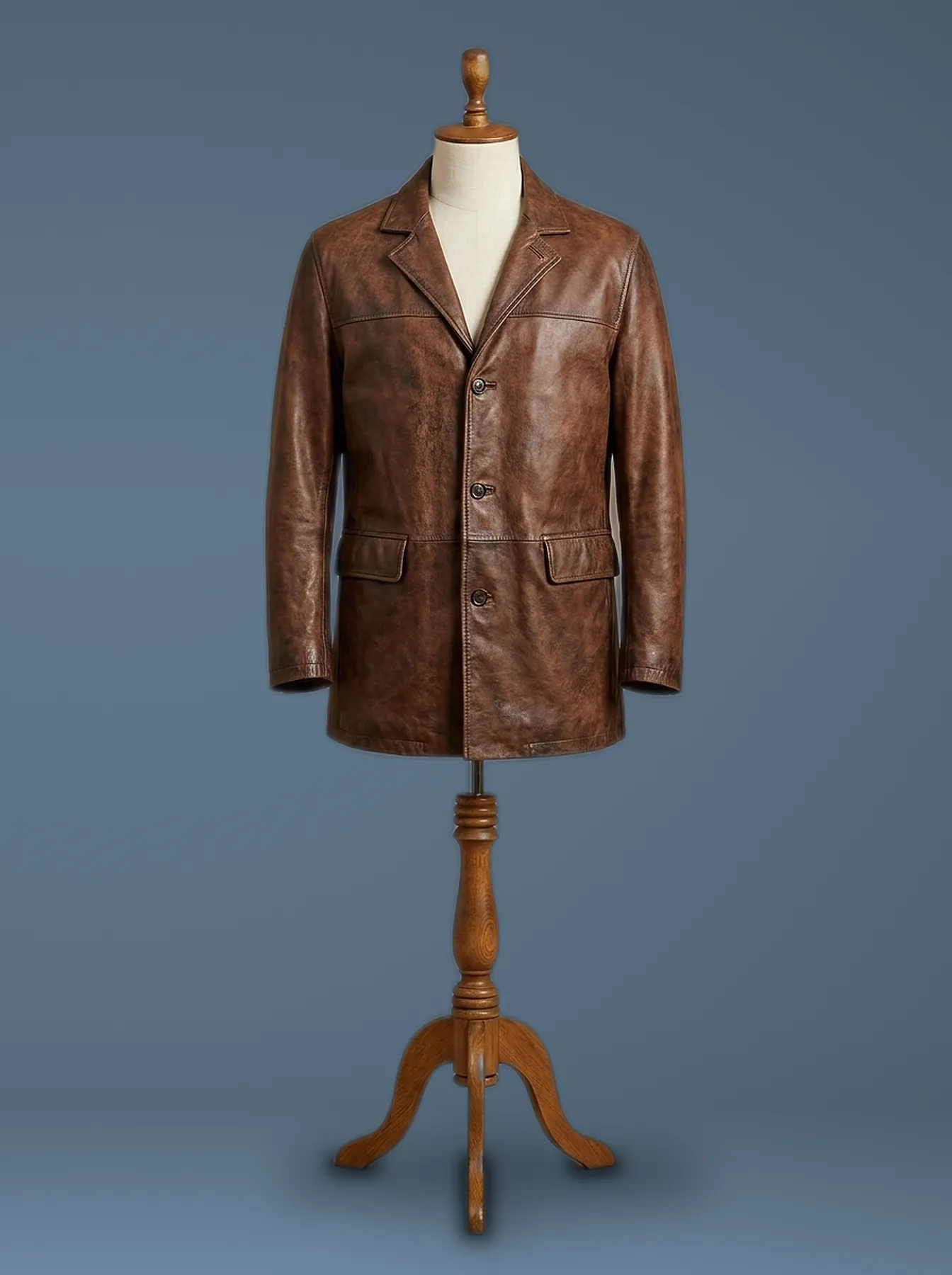 dwayne johnson red notice leather jacket front view