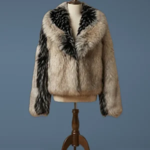 Erin Andrews Viral Fur Coat, front view