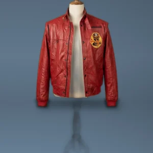 Karate Kid Cobra Kai Jacket Red Bomber, front view
