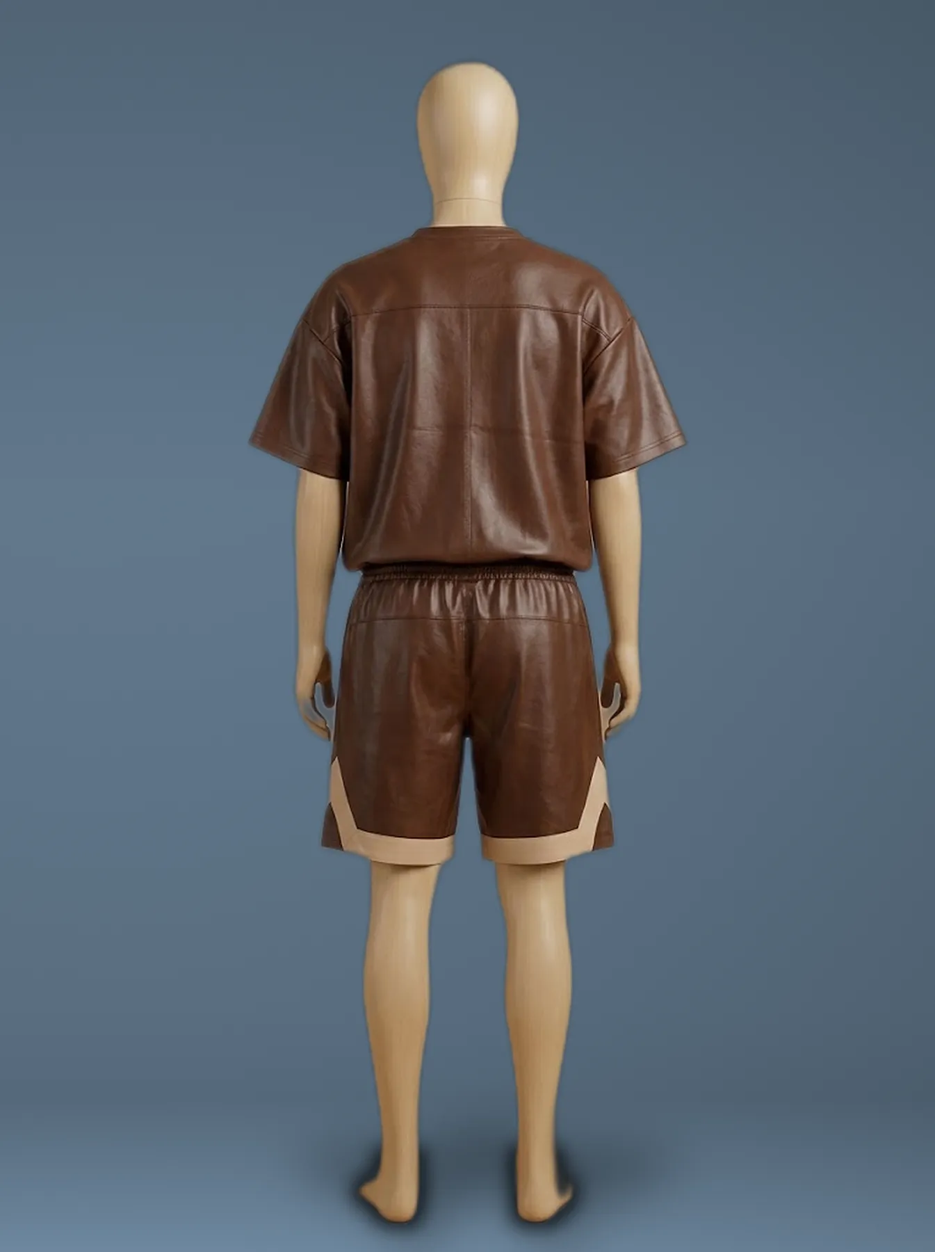 t shirt and shorts set back view