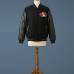 Reversible 49ers Varsity Jacket, front view