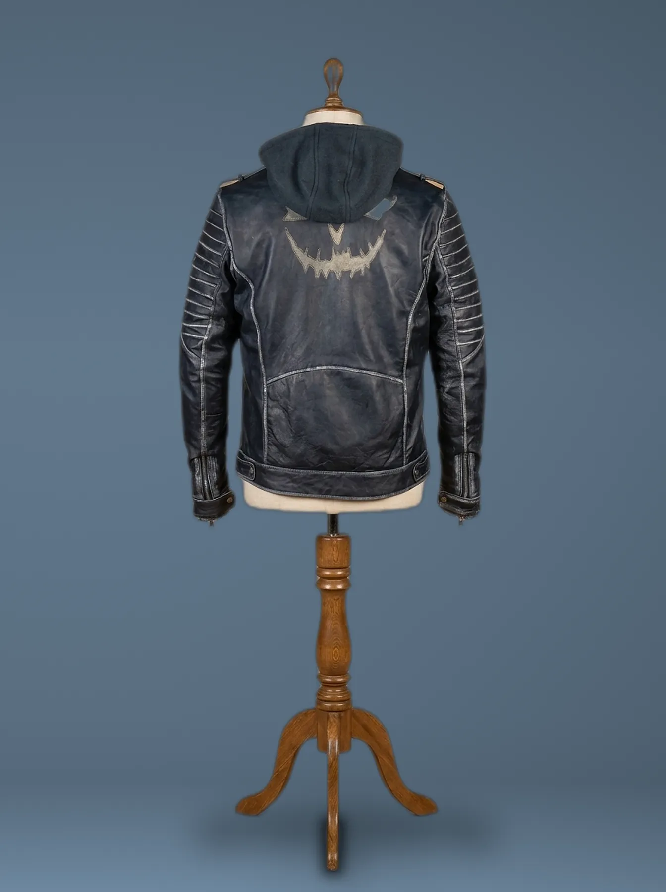 Suicide Squad The Killing Jacket Joker Leather Halloween, back view