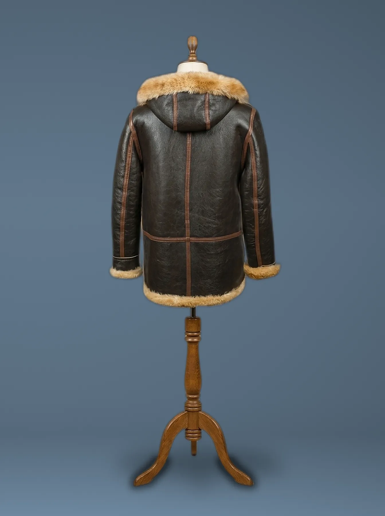 WWII B-7 Flying Parka Jacket, back view
